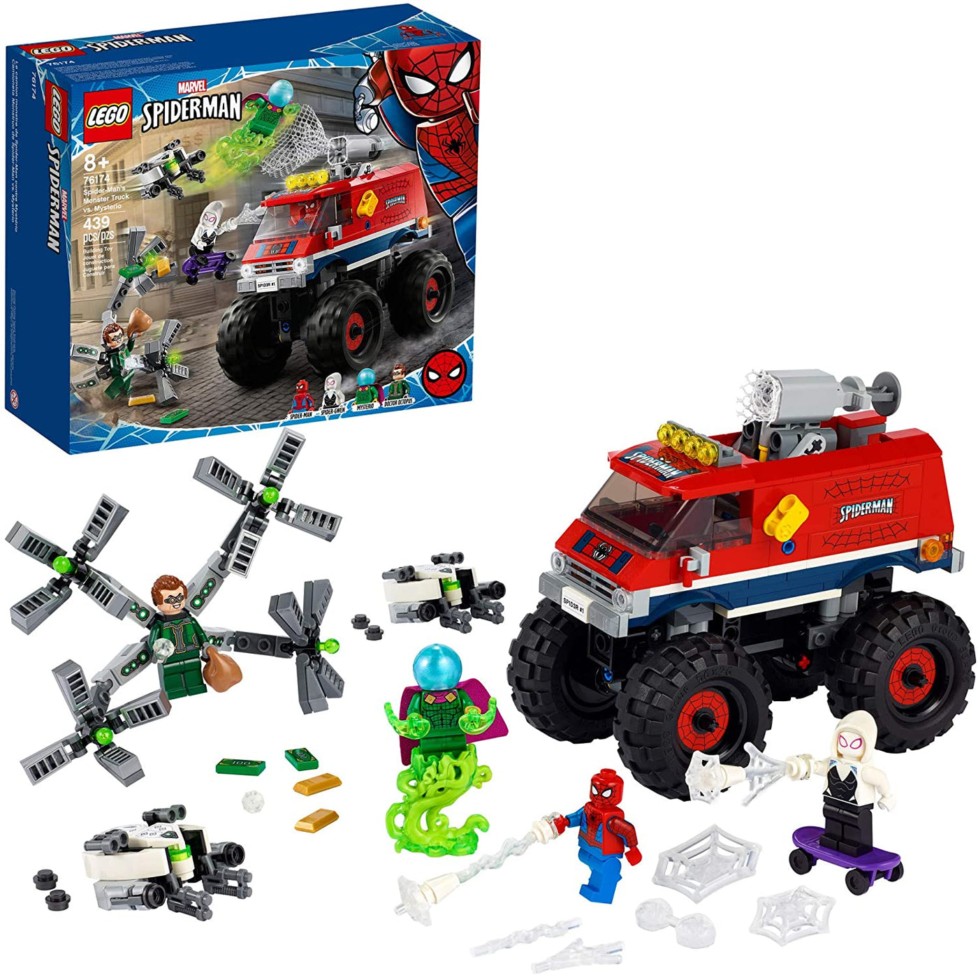 Spider-Man's Monster Truck vs. Mysterio, 76174 | LEGO® Marvel