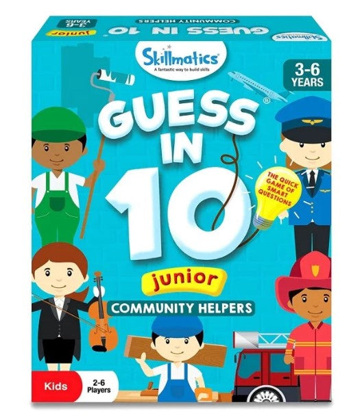 Guess in 10 Junior: Community Helpers - Trivia card game | Skillmatics
