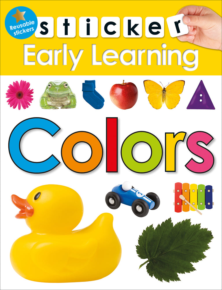 Sticker Early Learning: Colors With Reusable stickers - Paperback | Priddy Books