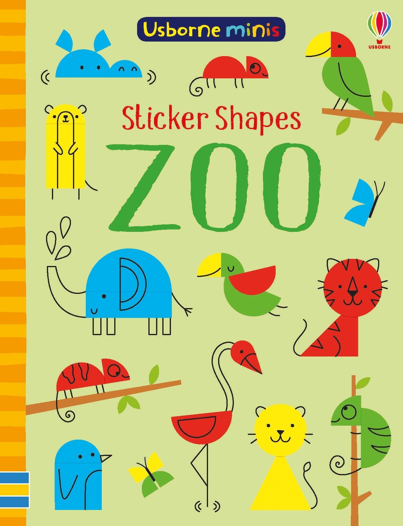 Sticker Shapes Zoo: Mini Book - Paperback | Usborne Books