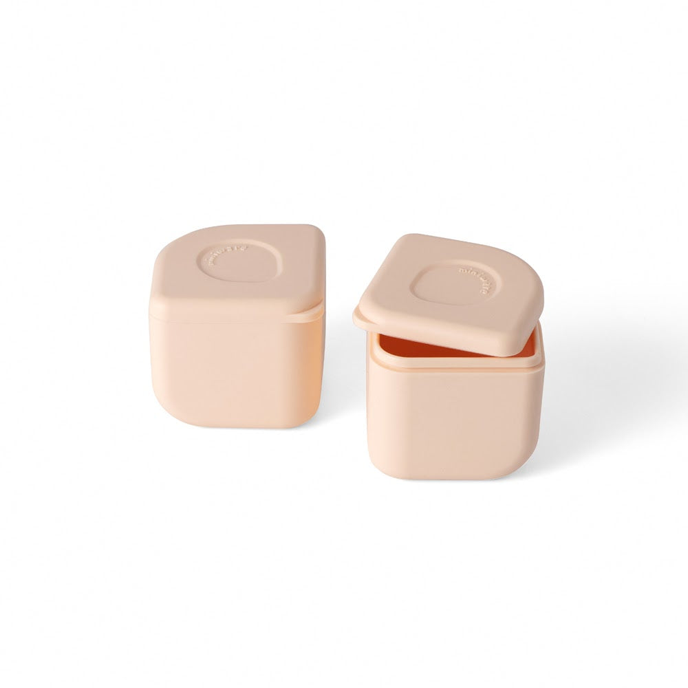 Leakproof Silipods: 2 Piece - Peach | Miniware