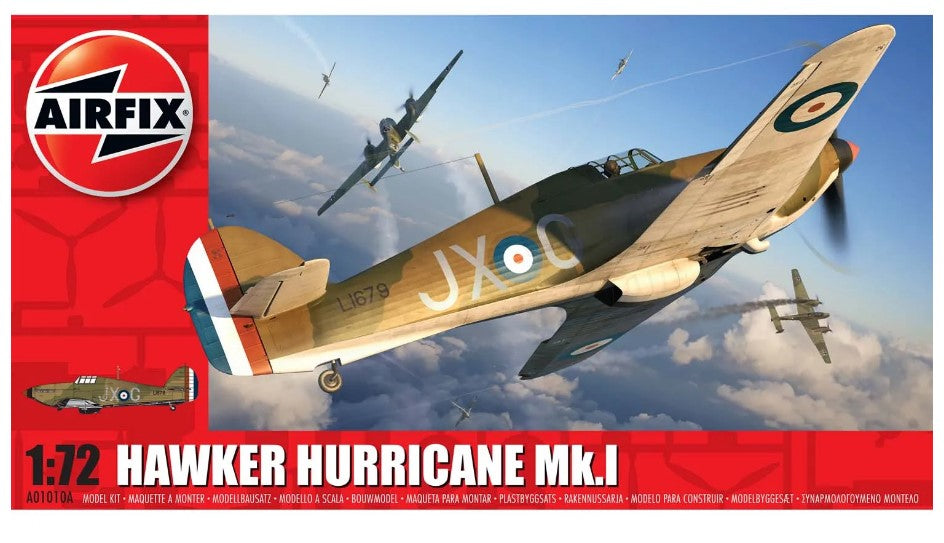A01010A Hawker Hurricane Mk.I Scale Model Kits - 1:72 | Airfix