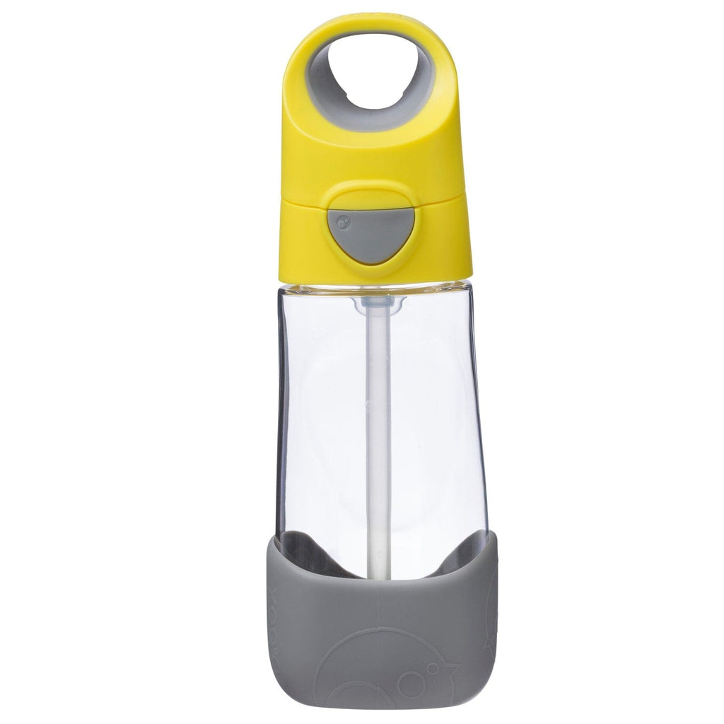 Tritan Straw Drink bottle- 450 ml: Lemon Sherbet - Yellow Grey | B.box