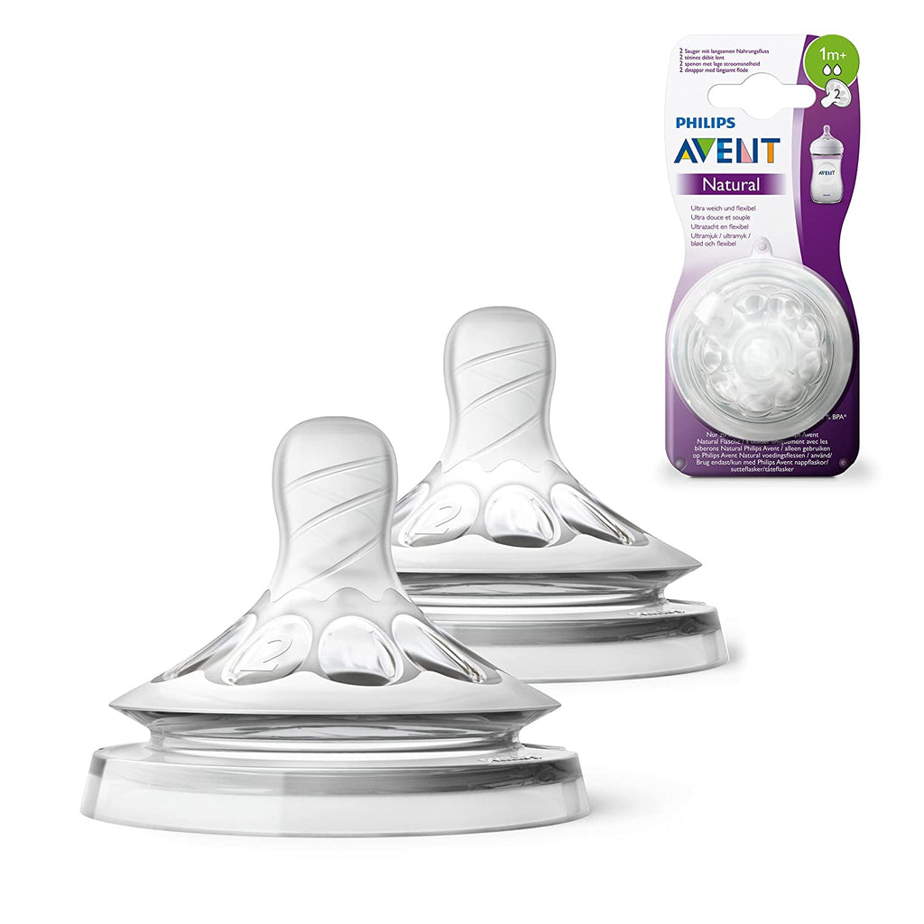 Natural 2. 0 Teat Slow Flow - Pack Of 2 (SCF042/27) | Philips Avent