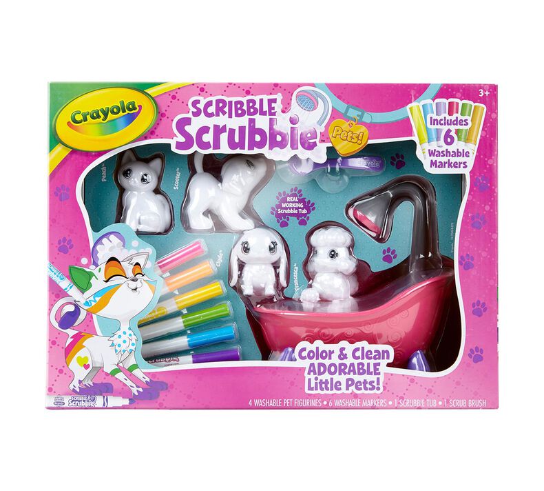 Scribble Scrubbie Pets Scrub Tub Playset | Crayola