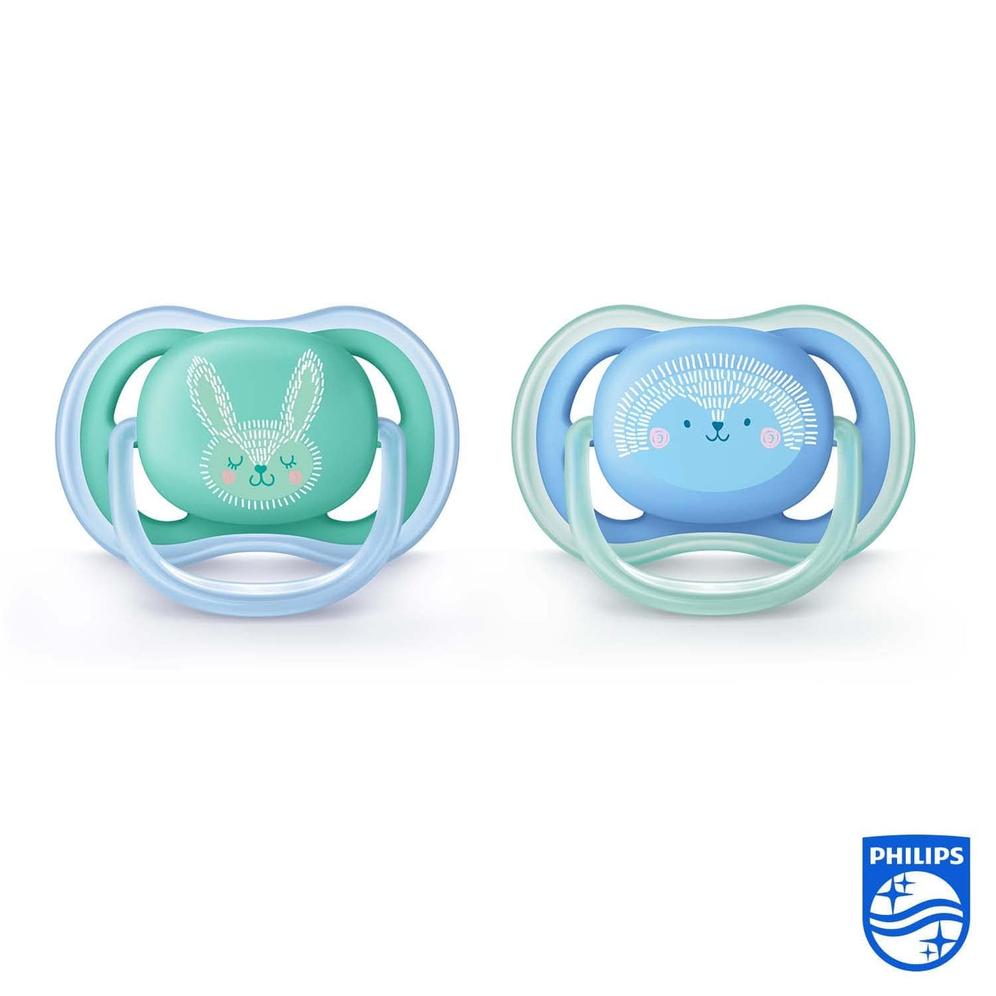 Ultra Air Pacifier for Boy Blue/Green Fashion Decos - Pack Of 2 (SCF344/23) | Philips Avent by Philips Avent Baby Care
