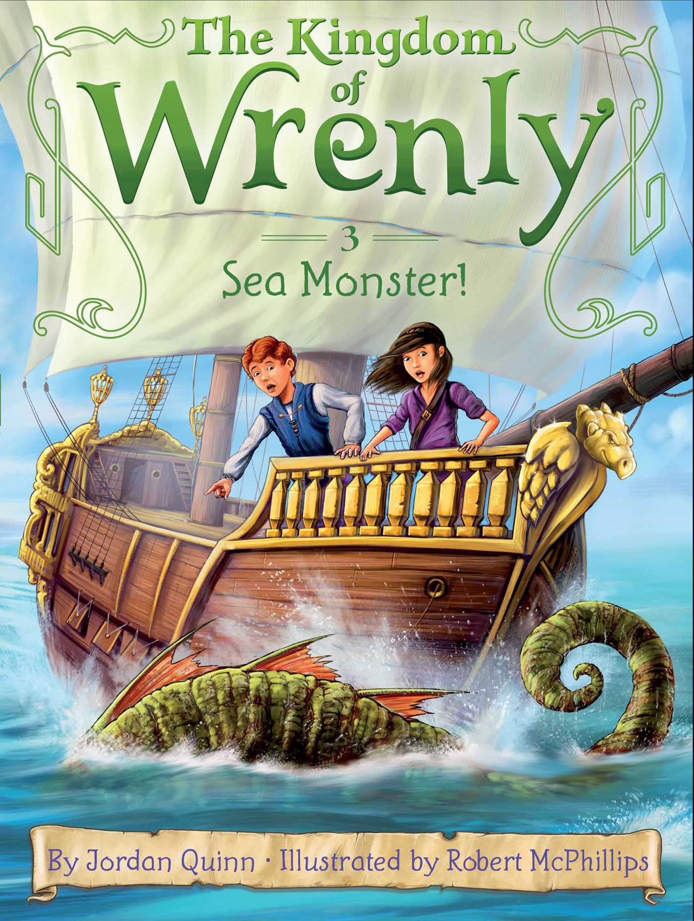 Sea Monster!: #3 of The Kingdom of Wrenly - Paperback | Jordan Quinn