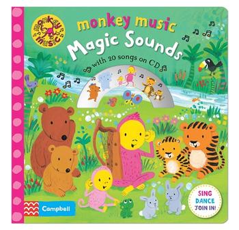 Monkey Music Magic Sounds: With CD - Hardcover | Campbell Books