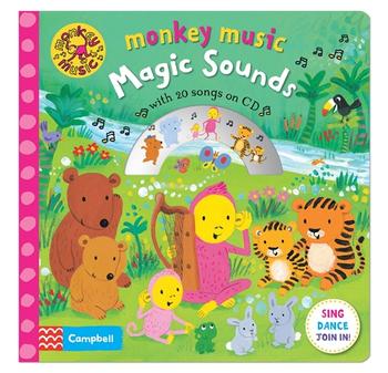 Monkey Music Magic Sounds: With CD - Hardcover | Campbell Books by Campbell Books Book