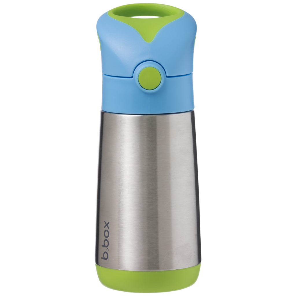 Insulated Straw Bottle : 350ml - Blue Green | b.box