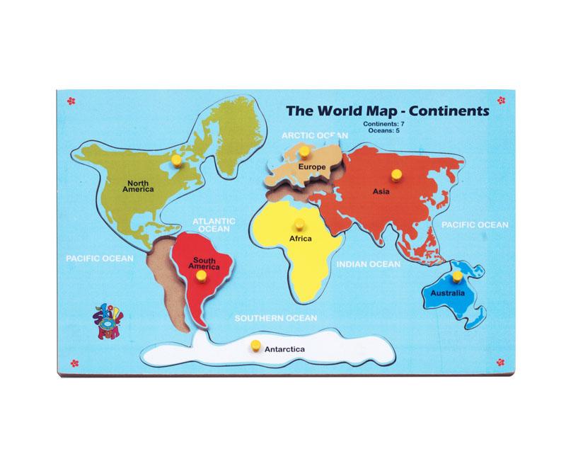 The World Map - Continents | Skillo Fun by Skillo Fun India Toys