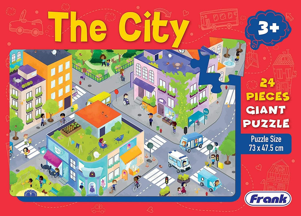 The City - 24 PCS Giant Floor Puzzle | Frank