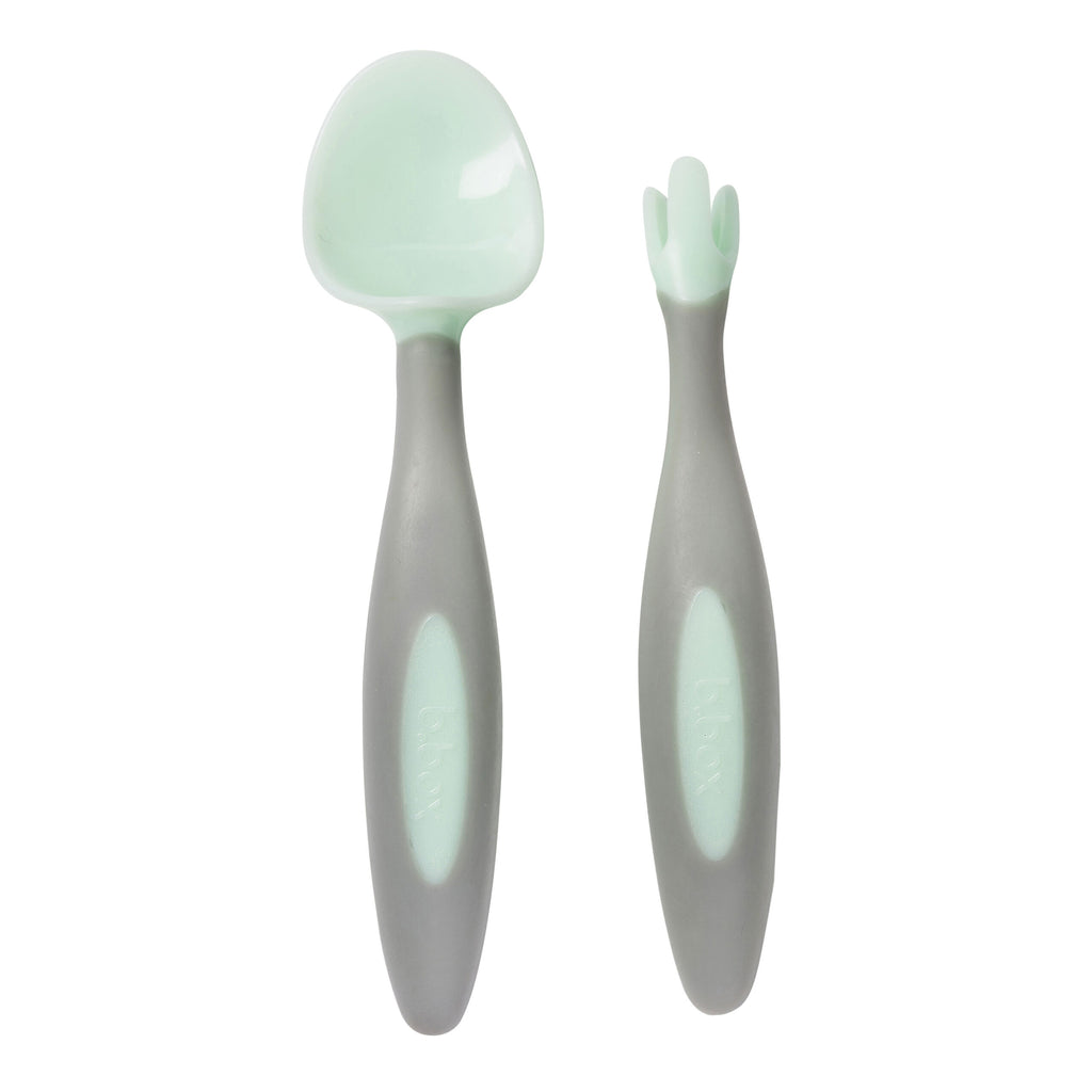 Fork & Spoon: Cutlery Set - Green | b.box