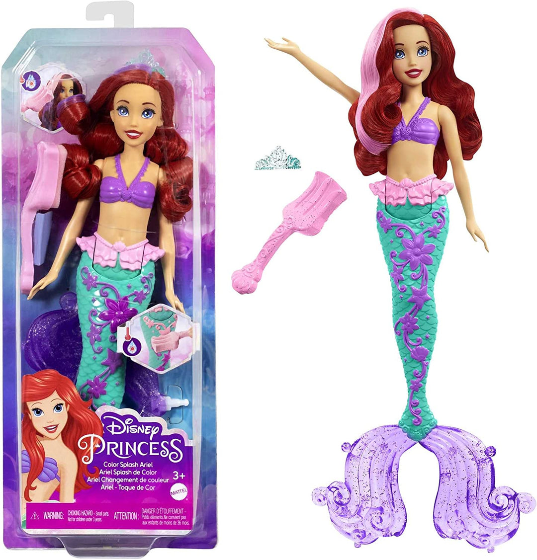 Ariel Mermaid Doll with Colour Changing Hair and Tail Fin Barbie