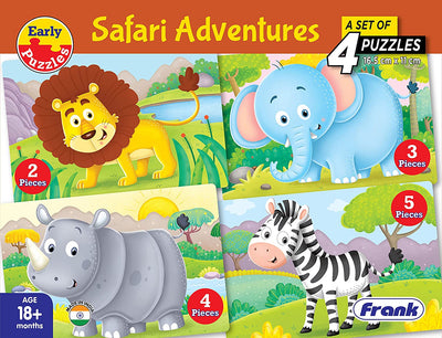 Safari Adventures - 4 Puzzle Set | Frank