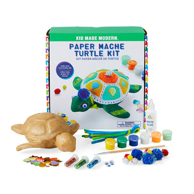 Paper Mache Turtle Kit | Kid Made Modern
