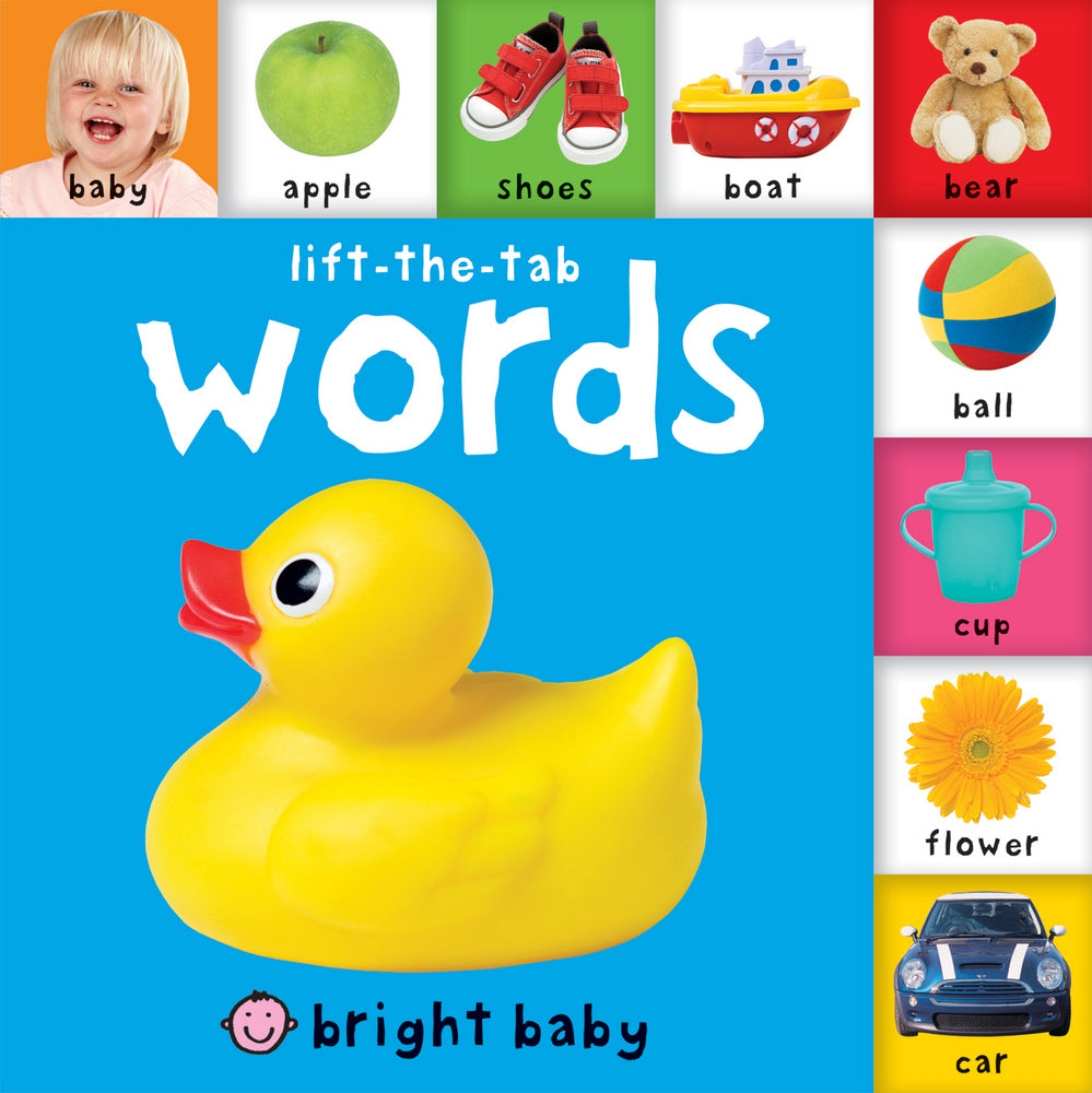 Bright Baby Lift-the-Tab: Words - Board Book | Priddy Books