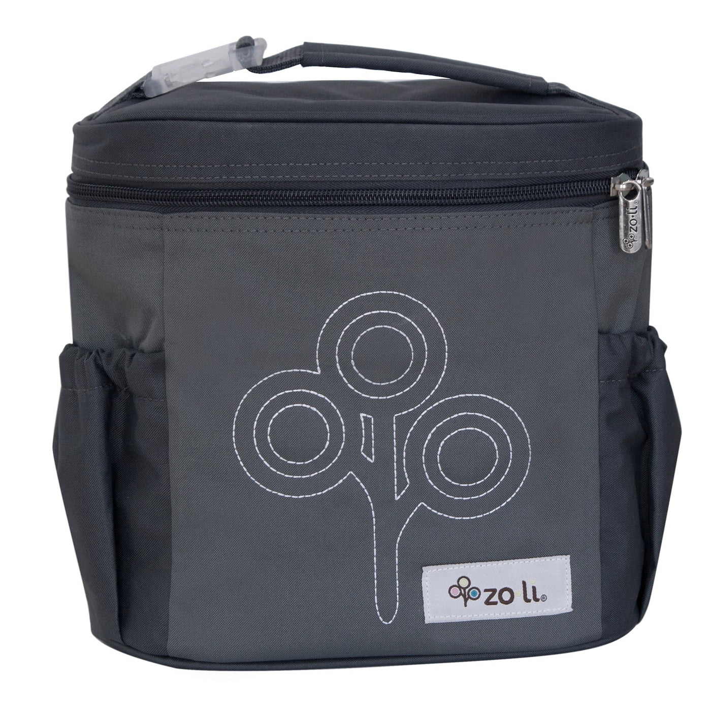 NOM NOM Insulated Lunch Bag - Grey | ZoLi