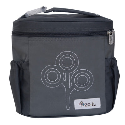 NOM NOM Insulated Lunch Bag - Grey | ZoLi