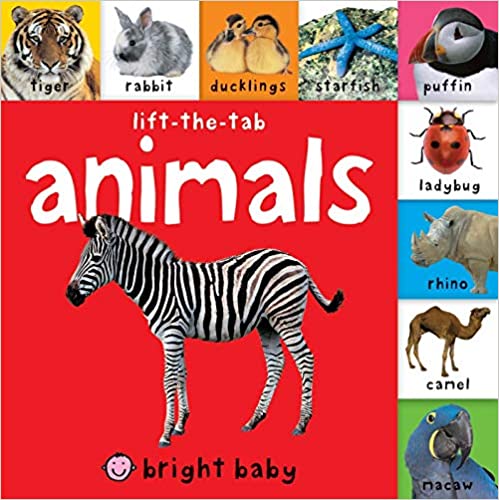 Lift-the-Tab: Animals - Board book | Priddy Books