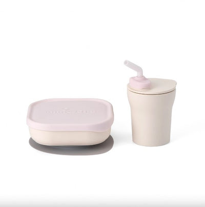 Sip & Snack Feeding Set - Vanilla Pink | Miniware