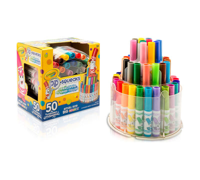 Pip-Squeaks Telescoping Marker Tower 50 Count | Crayola