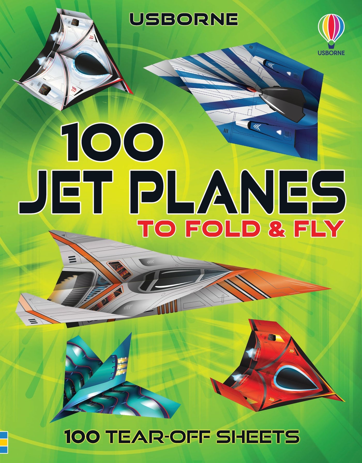 100 Jet Planes to Fold and Fly - Paperback | Usborne