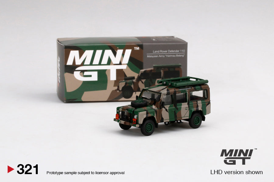 Land Rover Defender 110 Malaysian Army - 1:64 | Mini GT