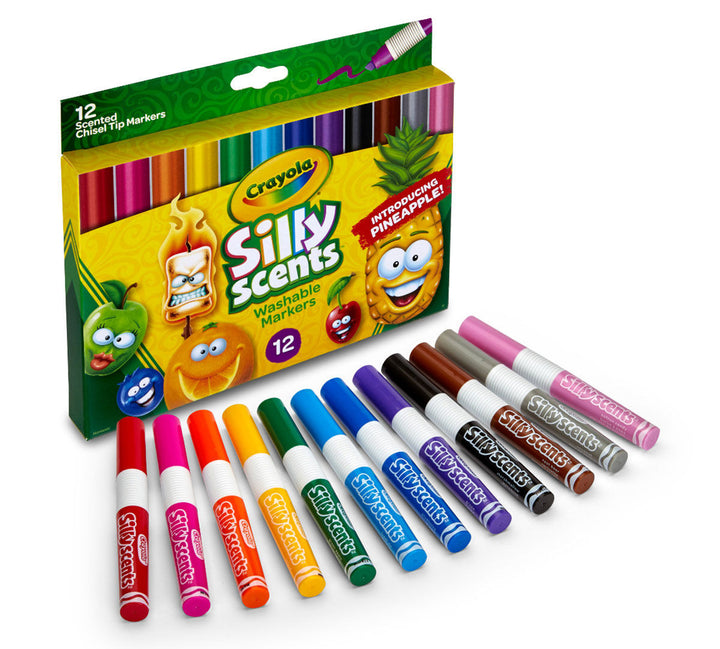 Silly Scents Chisel Tip Markers, Sweet Scents, 12 Count Crayola