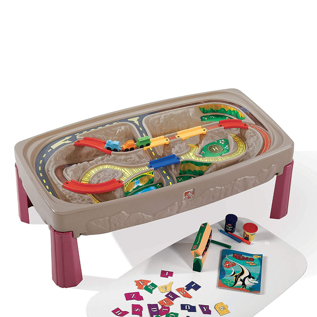 Step2: Deluxe Canyon Road Train & Track Table