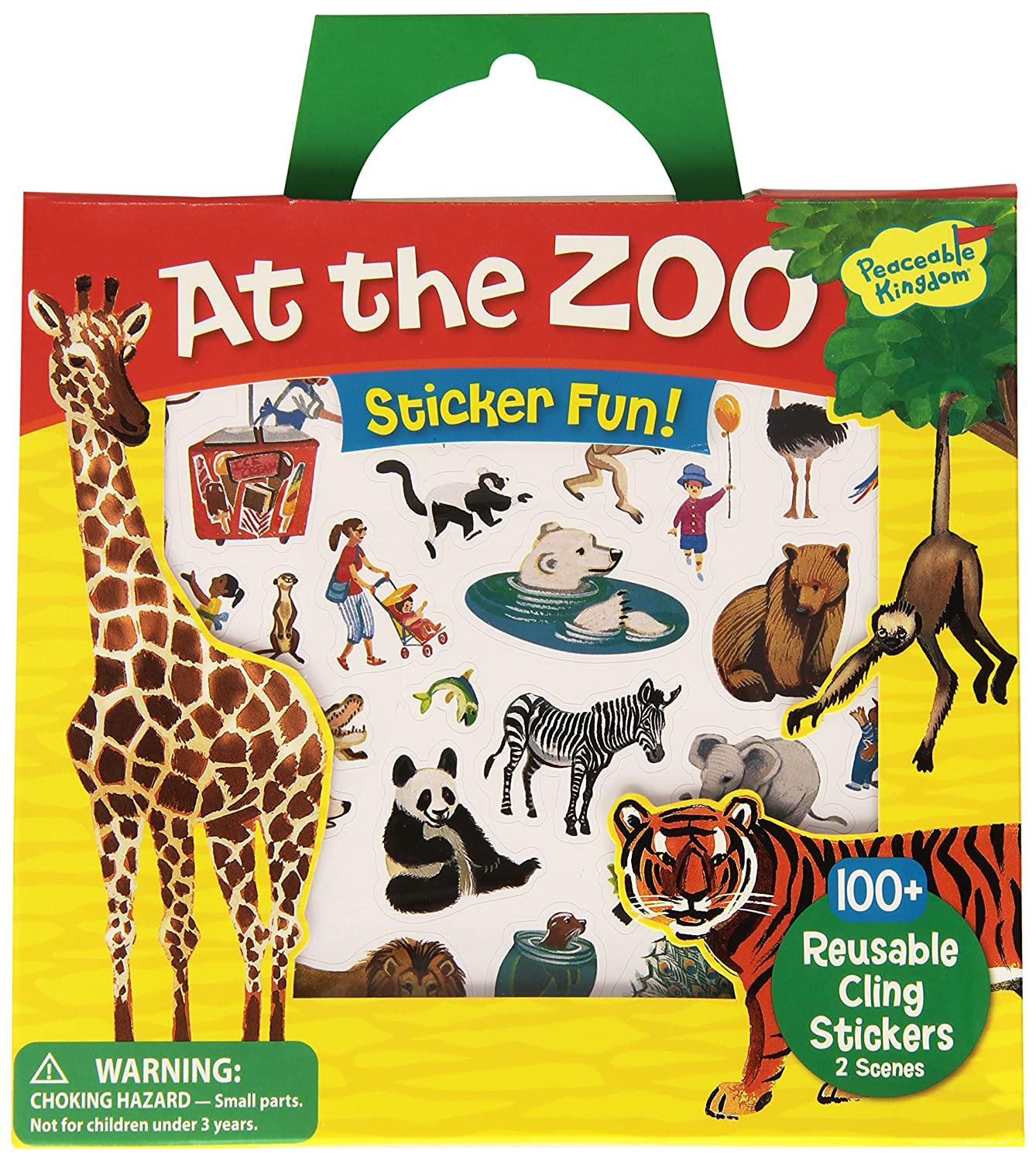 Reusable Sticker Tote - At the Zoo