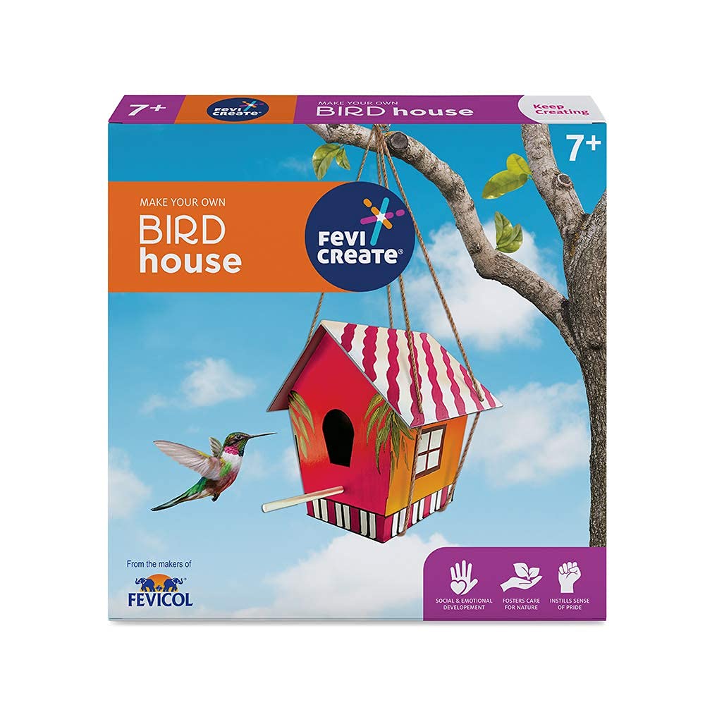 Bird House: Make Your Own - DIY Art and Craft Set | Fevi Create