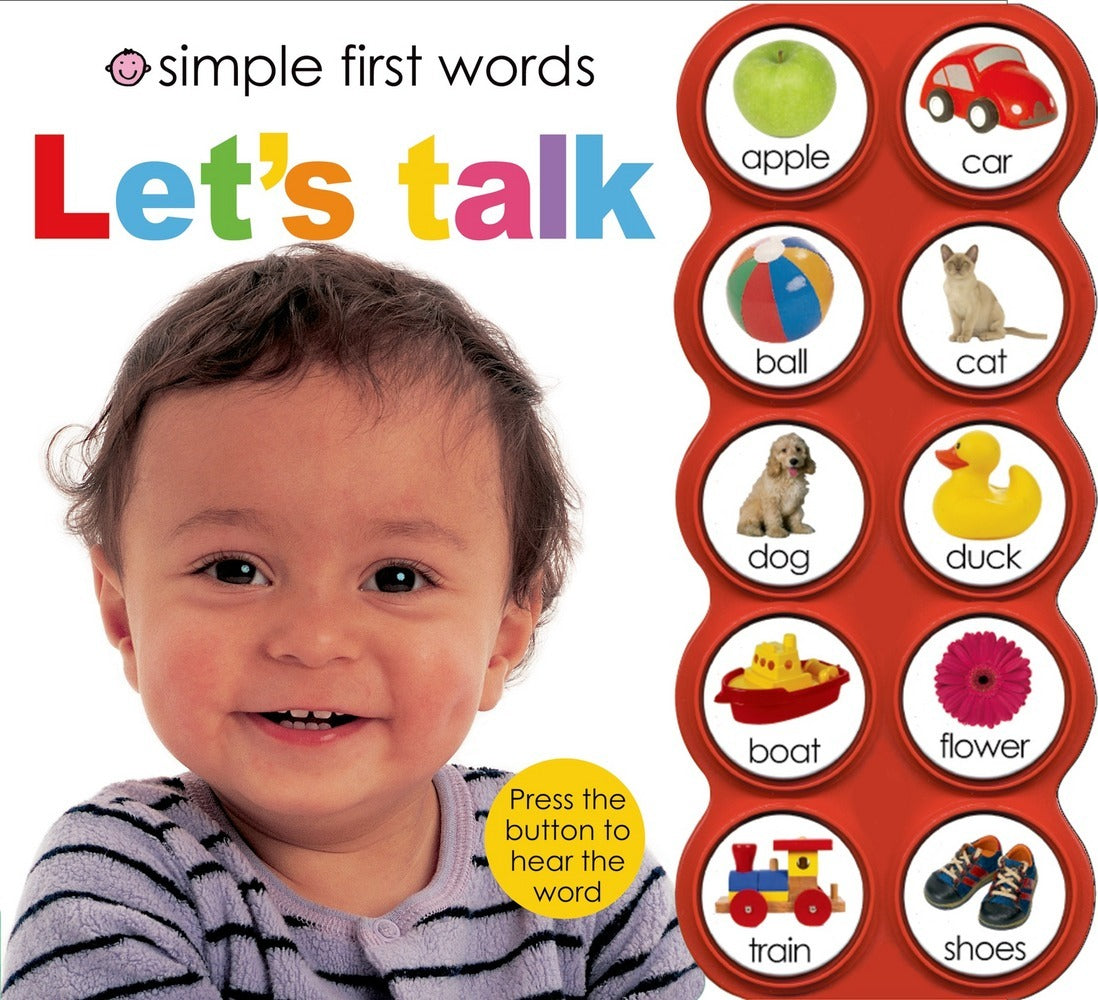 Simple First Words: Sound Book, Let's Talk - Board Book | Priddy Book