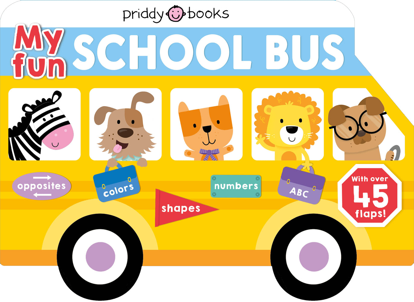 My Fun School Bus Lift-the-flap - Board book | Priddy Books