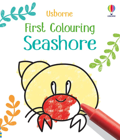First Colouring Seashore: Colouring Book - Paperback | Usborne