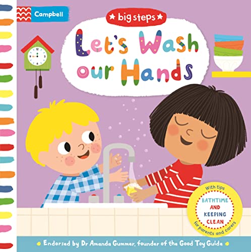 Let's Wash Our Hands: Big Steps - Board Book | Campbell Books