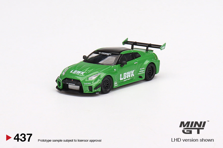 LB-Silhouette WORKS GT NISSAN 35GT-RR Ver.2 Apple Green - 1:64 | Mini GT