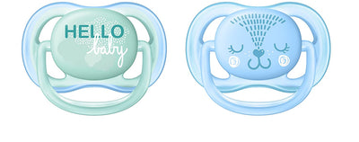 Ultra Air Pacifier for Boy Blue/Green Fashion Decos - Pack Of 2 (SCF342/20) | Philips Avent by Philips Avent Baby Care