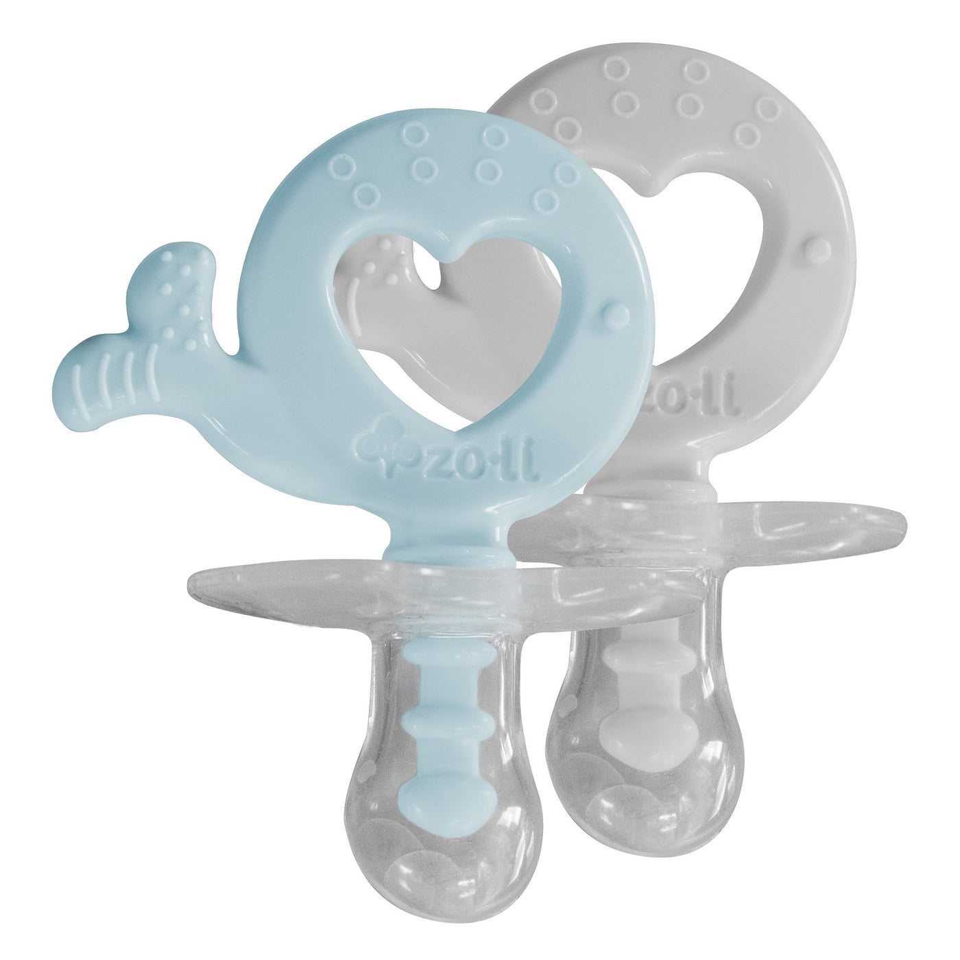 BINKI.T Paci Teether Whale - Blue 2pc | ZoLi