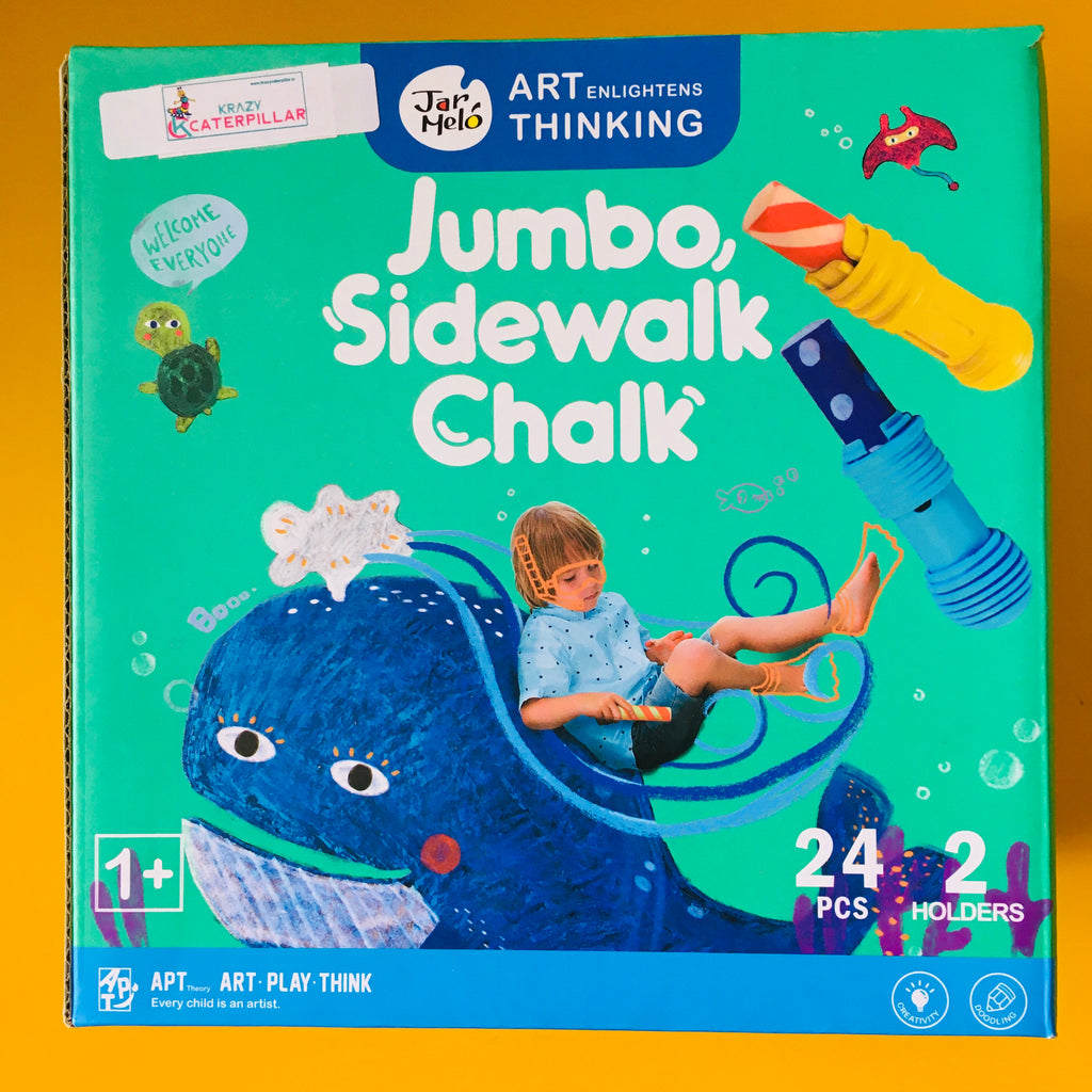 Jumbo Sidewalk Chalk - 24 Colors | Jar Melo