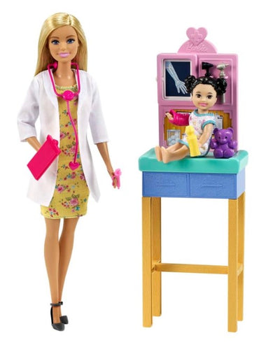 Barbie Pediatrician Playset, Blonde Doll (12-In)