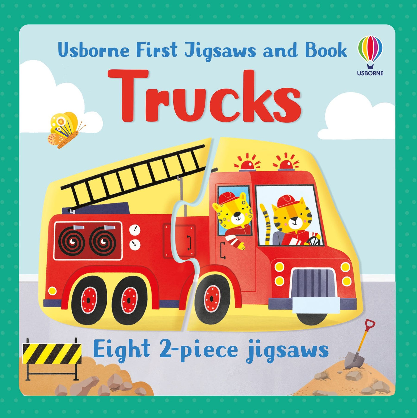 Usborne First Jigsaws and Book: Trucks - Board Book | Usborne