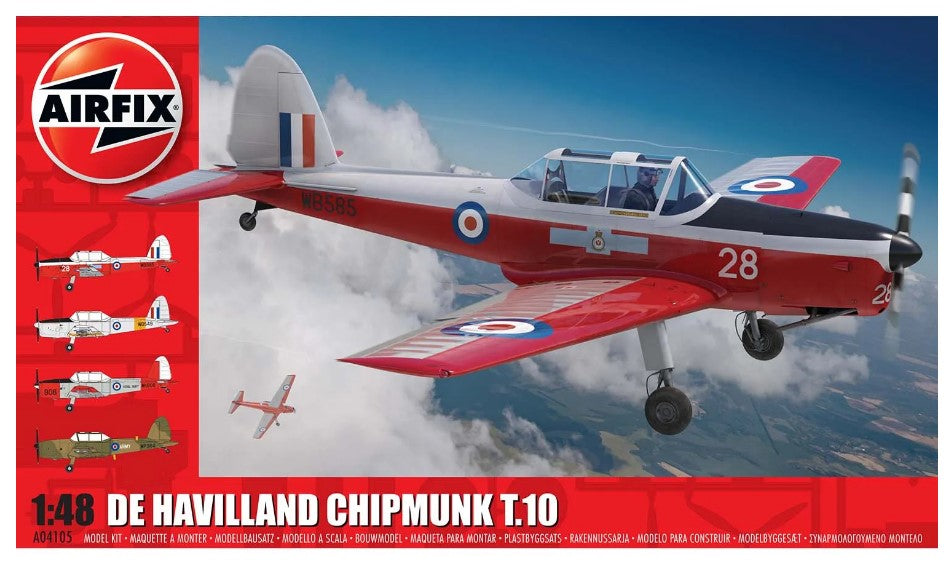 A04105 de Havilland Chipmunk T.10 Scale Model Kits (1:48) | Airfix