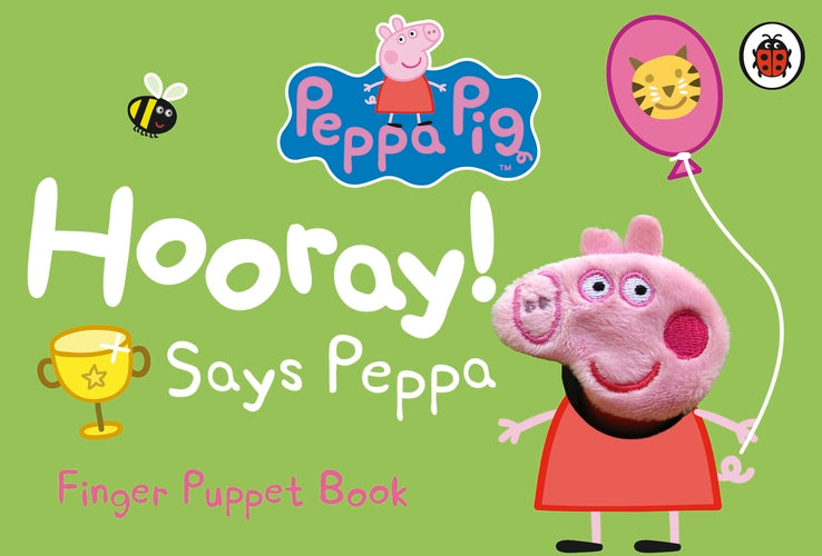 Peppa Pig: Hooray! Says Peppa Finger Puppet Book - Board Book | Ladybird Books