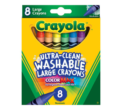 Large Washable Crayons, 8 Count | Crayola