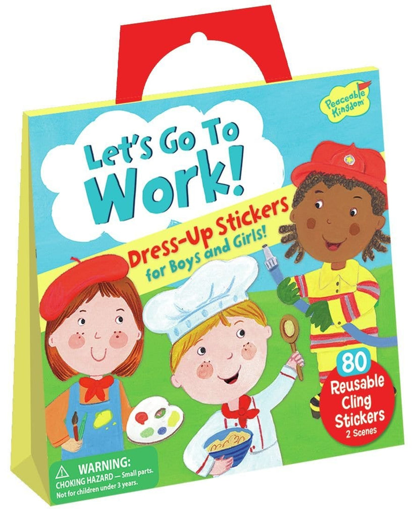 Reusable Sticker Tote - Let's Go to Work