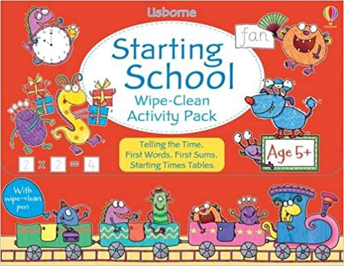 Starting School Wipe-Clean Activity Pack - Paperback | Usborne Books