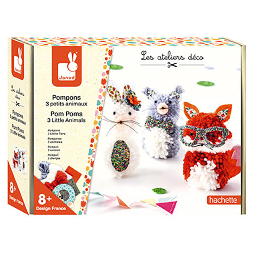 Pom Poms 3 Little Animals | Janod