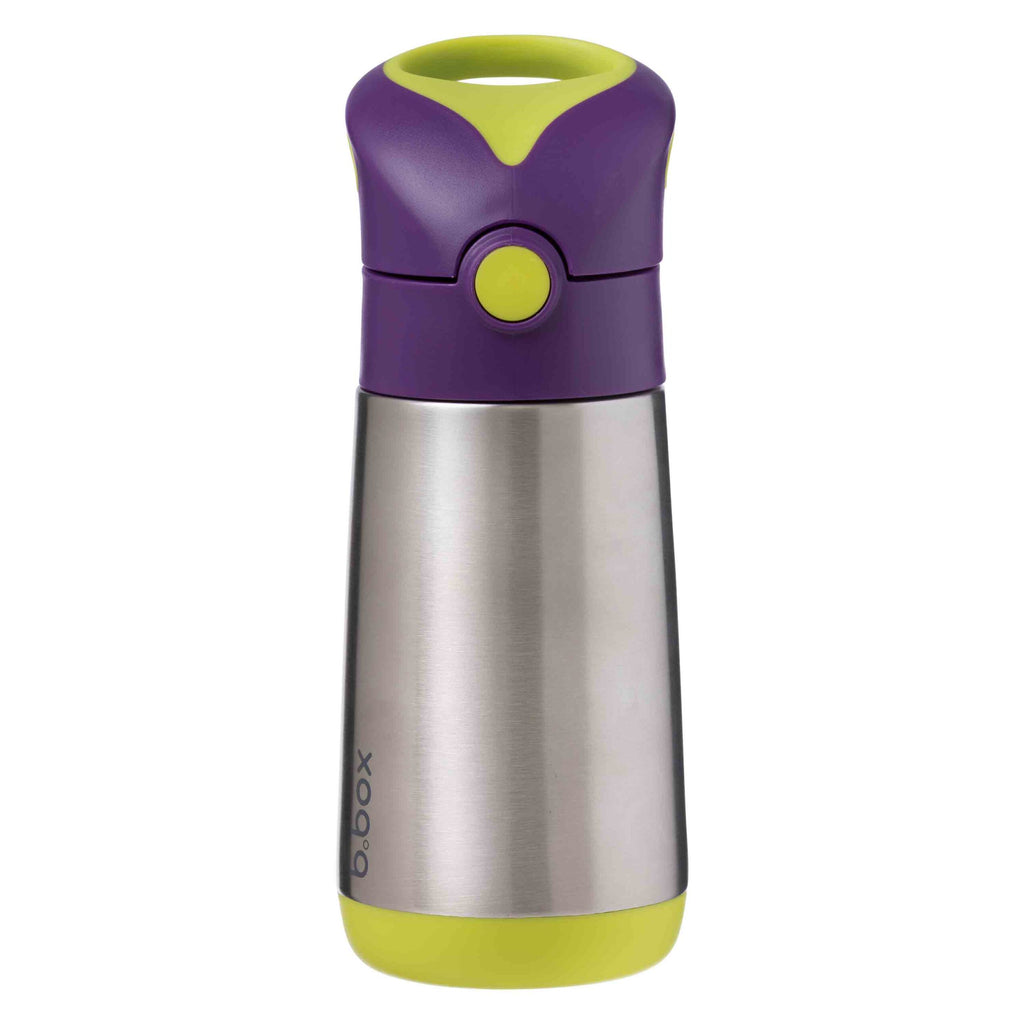 Insulated Straw Bottle : 350ml- Purple Green | b.box