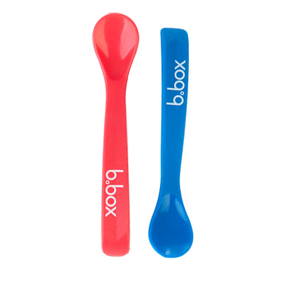 Soft Bite Spoon: Set Pack of 2 - Red Blue | b.box